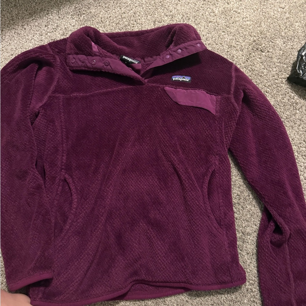 Patagonia Kids' Purple Fleece Hoodie